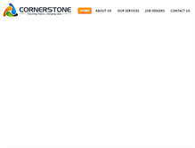 Tablet Screenshot of cornerstone-career.com